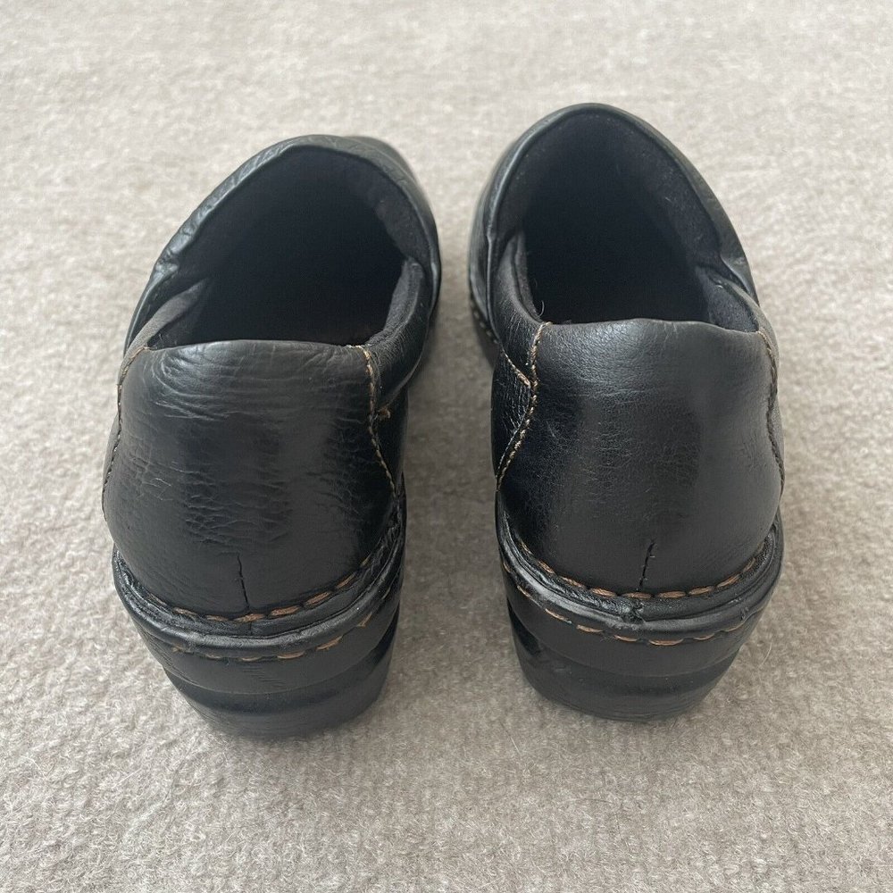 Boc Clogs Womens Size 7.5 Black Leather Casual Comfort Work Born Concept Shoes - Picture 4 of 14